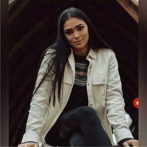 The Normal Brand | Ivory Overshirt Button Down Shirt‎ Jacket | Size M | NWT